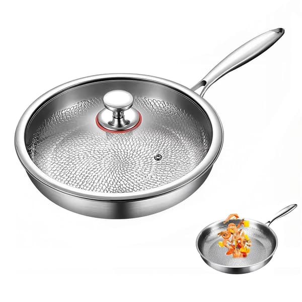 Stegepande, Hammermønster, Non-Stick Titanium,30CM