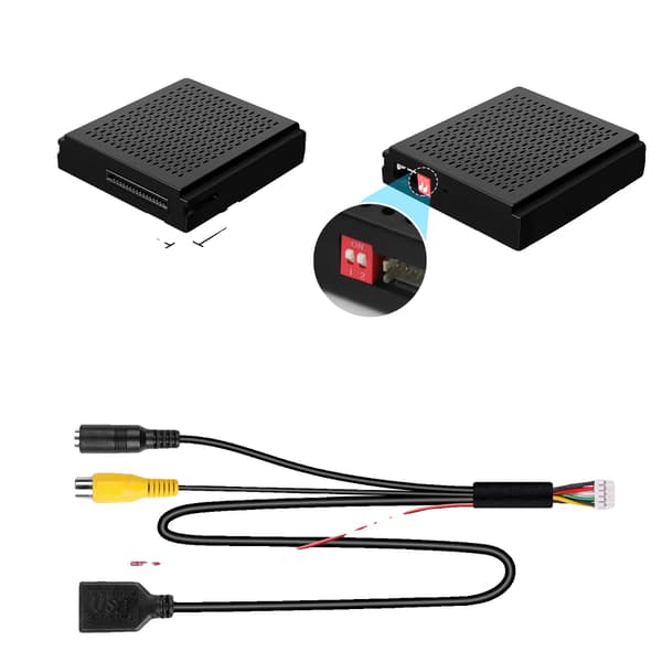 Langaton Carplay Android Auto, USB-multimedia toisto, kameratuki,musta