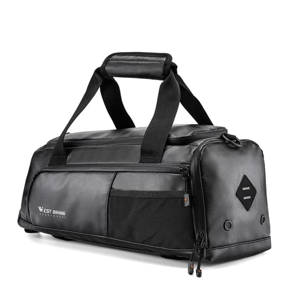 Cykeltaske, 13L kapacitet, regntæt design,Sort, 13L