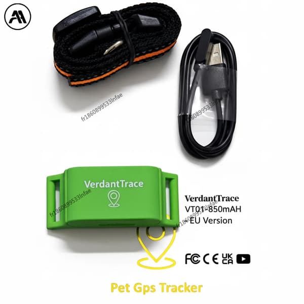 GPS Tracker, Vattentålig Design, Realtidspositionering,Typ A-EU-500mah