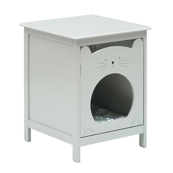 Natsbord, Moderne Design, Kæledyrshus Funktion,Lys Grå