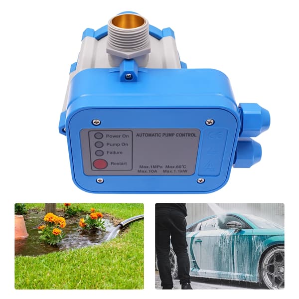 Vattenpumptryckregulator, IP65 Vattentät, Smart Drift, Blå, EU, 220V