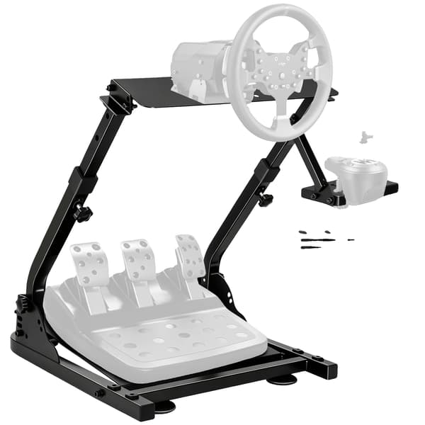 Racerstativ, Justerbar Højde, Sammenklappeligt Design,sort