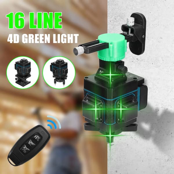 Laser Niveau, 16 Linjer, Selvnivellerende System,EU