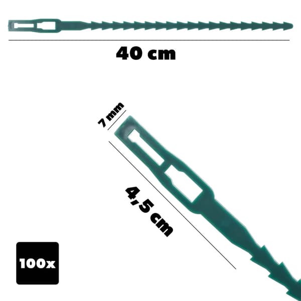 Växtstödband, Flexibelt material, Storköp av 100,Ljusgrön