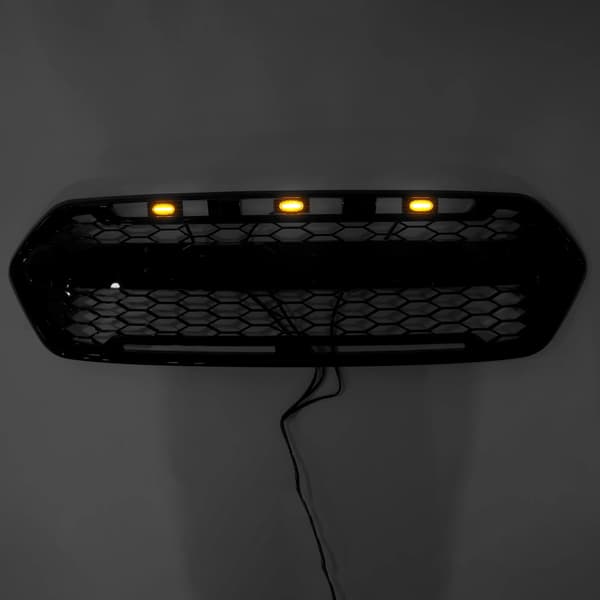 Front Bumper Gitter, ABS Plast, Passer til Ford Transit Custom 2018-2023, Direkte Erstatning, Front Placering, Raptor Stil