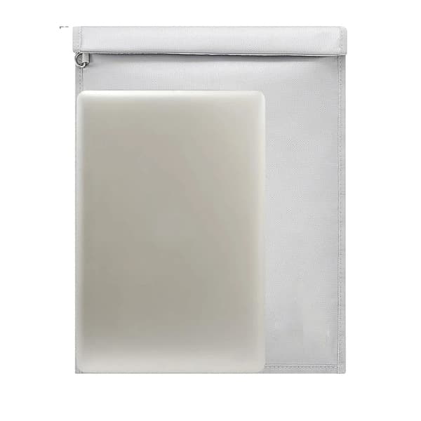 Signalblokkerende pose, RFID-beskyttelse, vandtæt design,Hvid XL