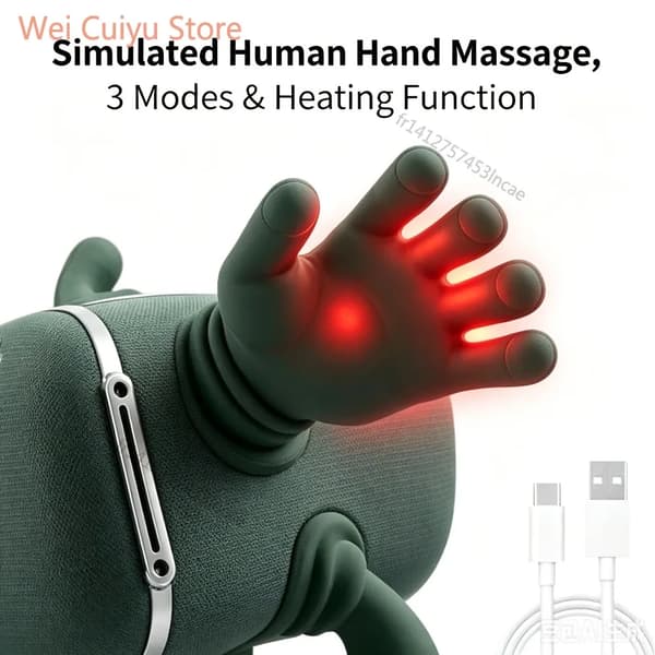 Axel- och nackmassagerare, 4D knådning, ergonomisk design,Uppgraderad version