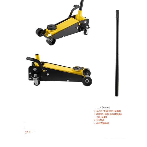 Billyft, 3 ton lastkapacitet, lågprofildesign,3 Ton