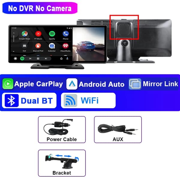 Auton DVR, 4K Etukamera, Langaton Yhteys,Ei kameraa ei DVR