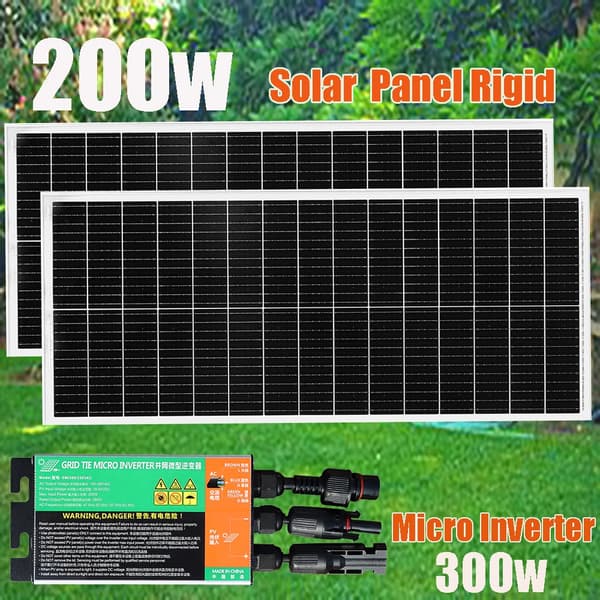 Solpanel, Høj Effektivitet, Holdbart Design,200W 180V-280V