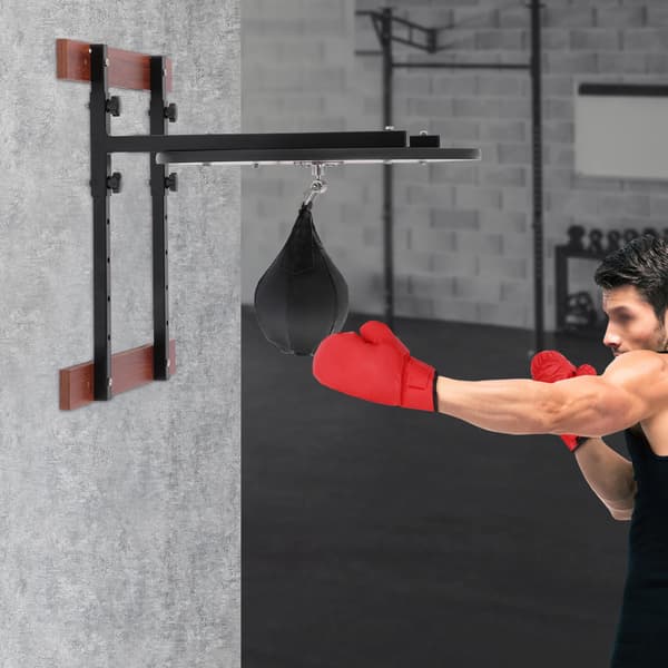 Speed Bag Platform Kit, Justerbar Højde, Holdbar Konstruktion,Sort