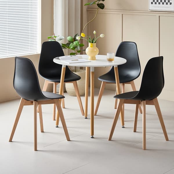 Spisestue Sæt, Moderne Design, Komfortable Siddepladser,Sort