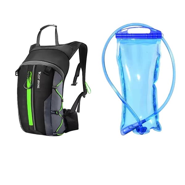 Rygsæk, Vandtæt, Hydration Kompatibel,10L Grøn Vandpose