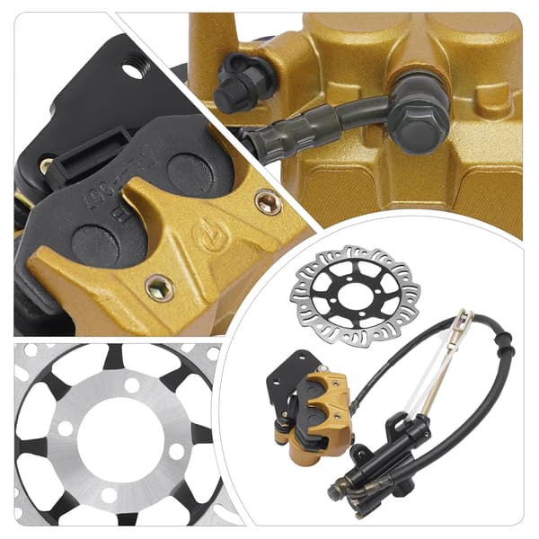 Bageste hydrauliske bremsekit, effektiv ydeevne, holdbart design,Gul