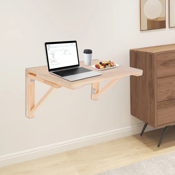 Fällbord, Platsbesparande Design, Stabil Konstruktion,Träfärg
