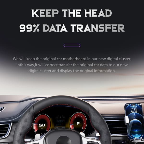 Digital Dashboard Cluster, LCD Skærm, Plug and Play Design,Til E90 (HDMI)