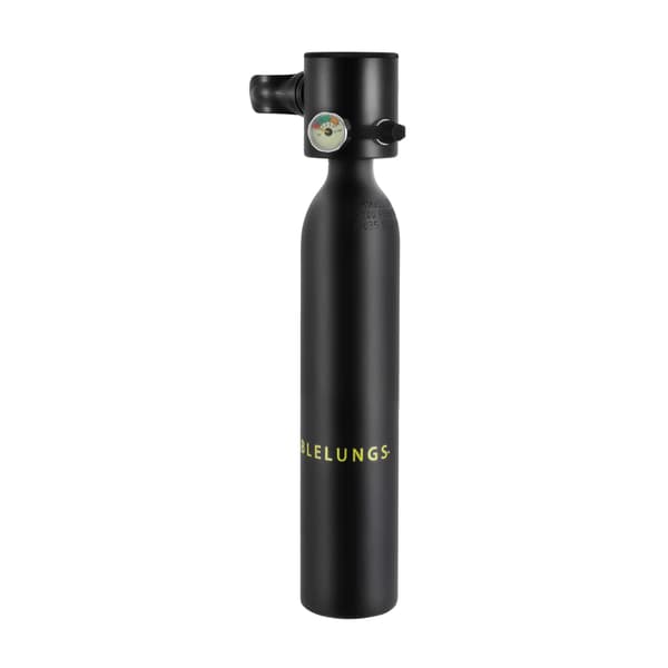 Scuba Tank, Letvægts 0,5L Kapacitet, Højtryk til Dykning,sort