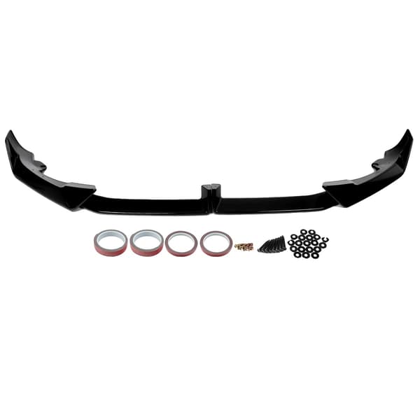 Front Spoiler Splitter Lip, Holdbart ABS Materiale, Skræddersyet Pasform til Luksus Crossover SUV,Glans Sort