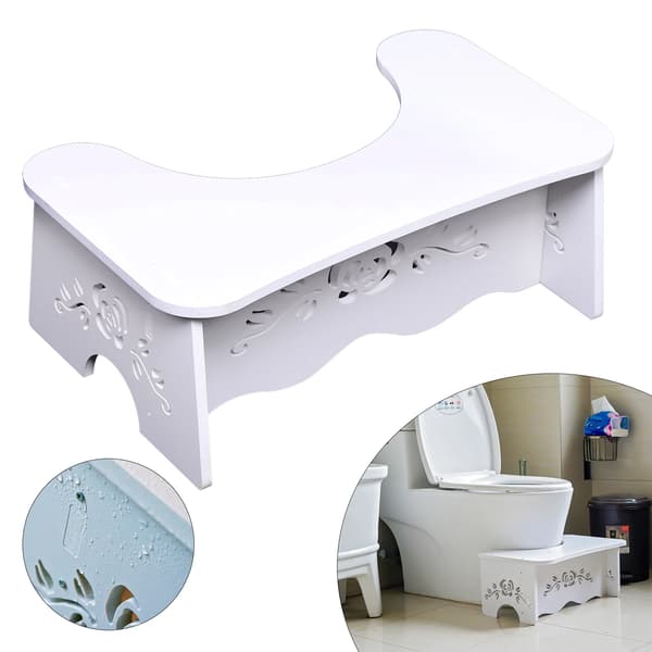 Toalettsits, Ergonomisk Design, Platsbesparande,VIT