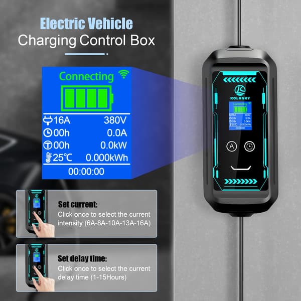 EV-lader, 11KW effektudgang, WiFi-forbindelse,11KW 5M