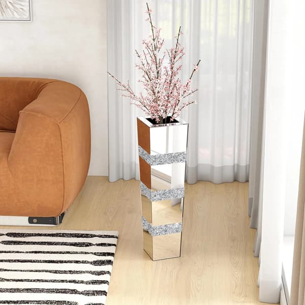 Blomvas, Nutida Design, Glittrande Kristalleffekt,10cmx30cm