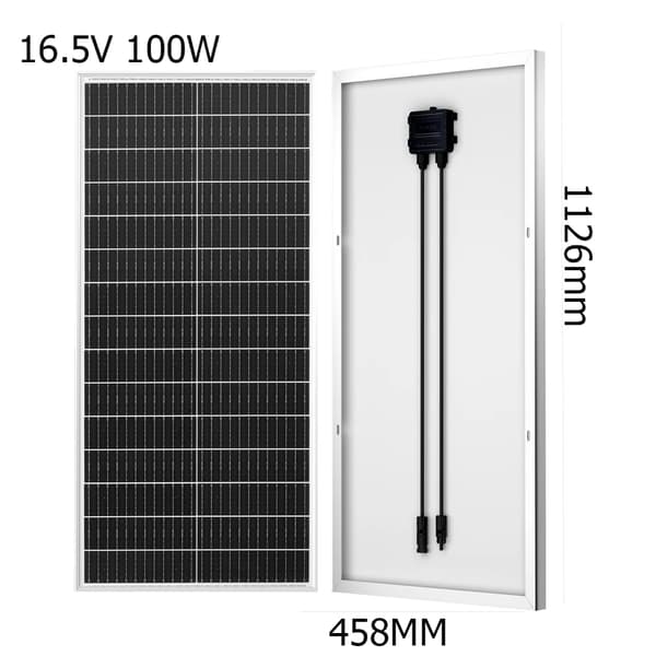 Solpanelset, 20A Laddningsregulator, Inkluderar Monteringsfästen,200W solpanel kit