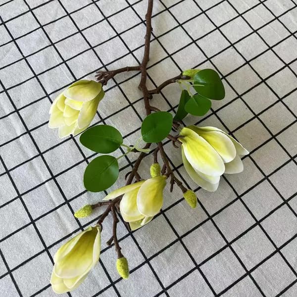 Kunstige Blomster, Silkemateriale, Ideelt til Fejringer,3 stk-c, grøn