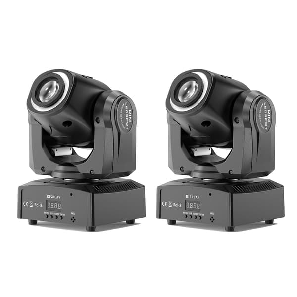 Bevægelseshovedlys, RGB stråleeffekter, Egnet til begivenheder,2PCS, EU Stik