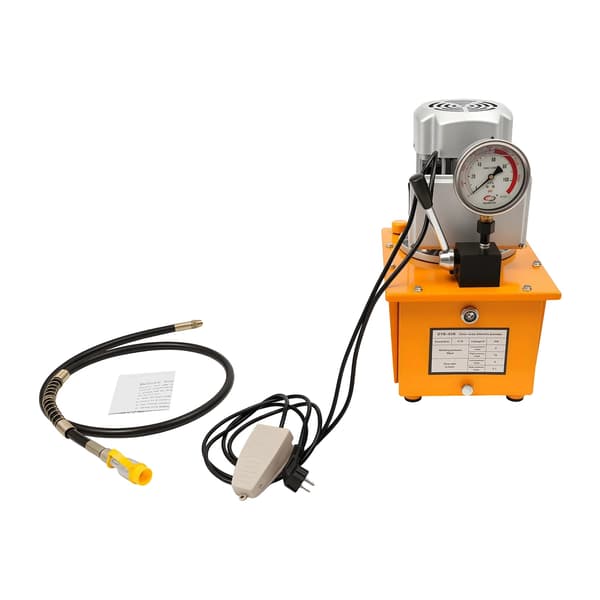 Hydraulisk Pumpe, 700Bar Tryk, 7L Kapacitet,Sort og Orange