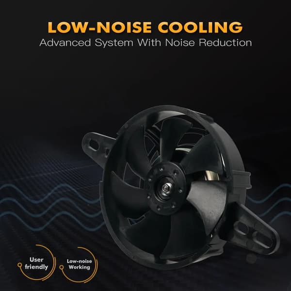 Køleventilator, Effektiv Luftstrøm, Stille Drift,sort