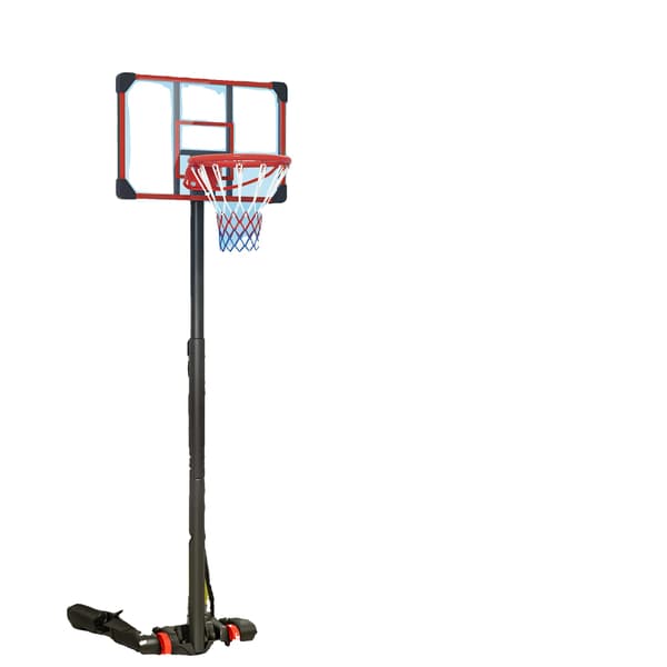 Basketbollring, Justerbar Höjd, Fyllbar Bas, Svart