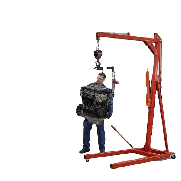 Hydraulisk Domkraft, 4 Tons Kapacitet, Effektiv Lyftmekanism, Röd