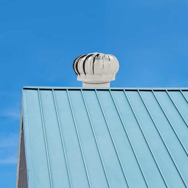 Takfläkt, Vinddriven Ventilation, Hållbart Rostfritt Stål,Silver