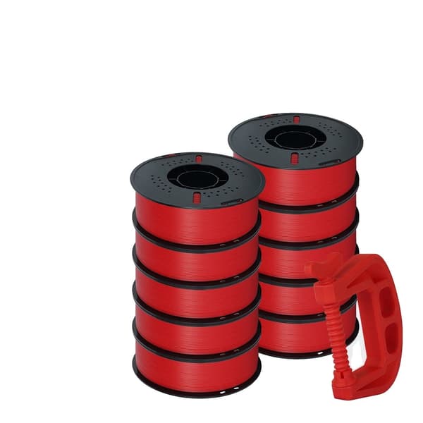 3D-printer filament, TPU fleksibilitet, ABS holdbarhed,10KG ABS-Rød
