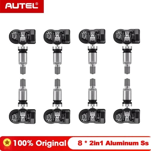 TPMS-sensor, holdbar design, brugervenlig installation,8x 2i1 aluminium