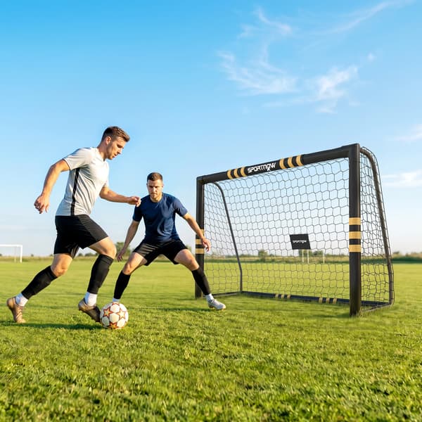 Fotbollsmål, Hållbar PVC, Lätt Montering, Svart