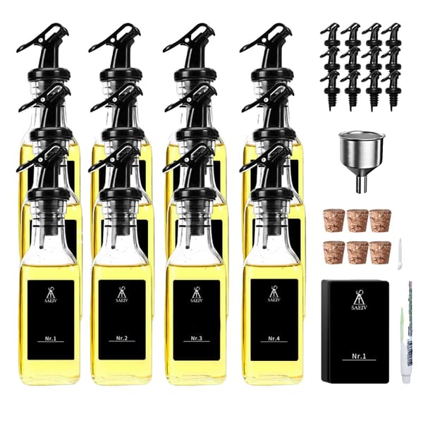 Olivenolie Dispenser, Lækagesikker Design, Multi-Brug Alsidighed,12 PCS