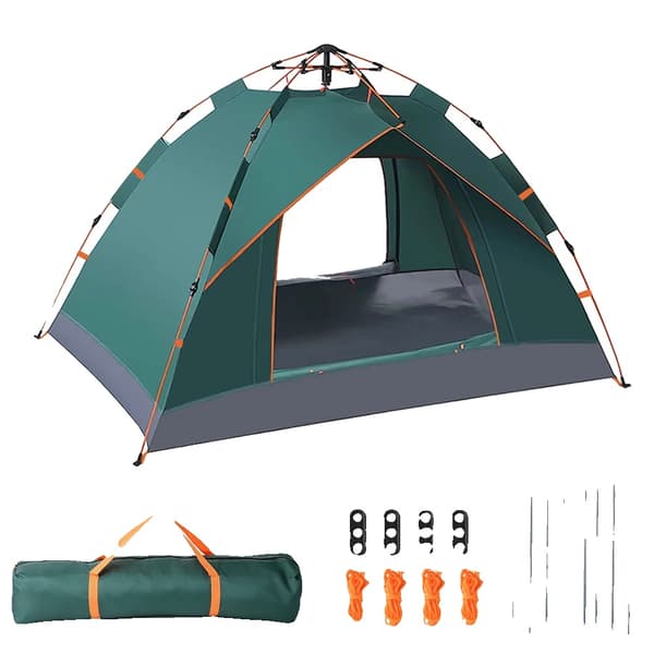 Campingtält, Automatisk Snabböppning, Vattentät Design,grön