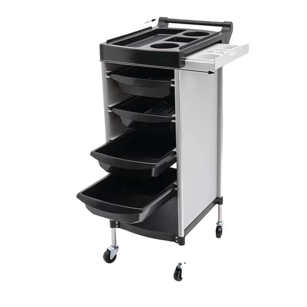 Salonvogn, 6-lags design, holdbar mobilitet,sort