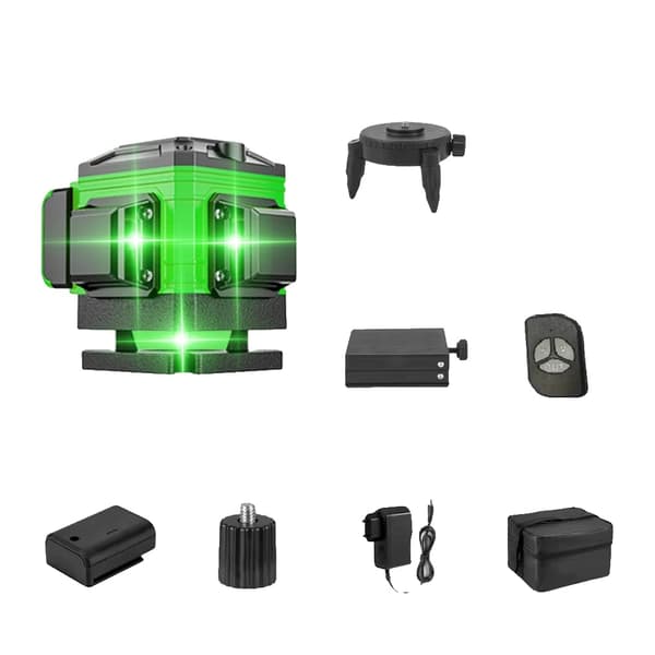 Laser Niveau, 16 Linjer, Selv-niveauerende Funktion,12 Linjer-Stofpose