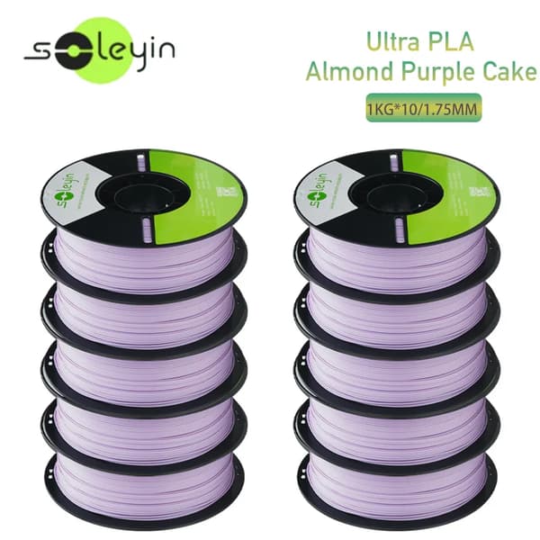 3D-printer filament, 1,75 mm diameter, høj præcision,10MandelKagePLA