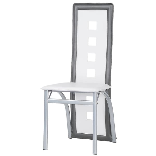 Matstolar, Minimalistisk Modern Design, Bekväm Dämpad Sittplats,Grå Vit