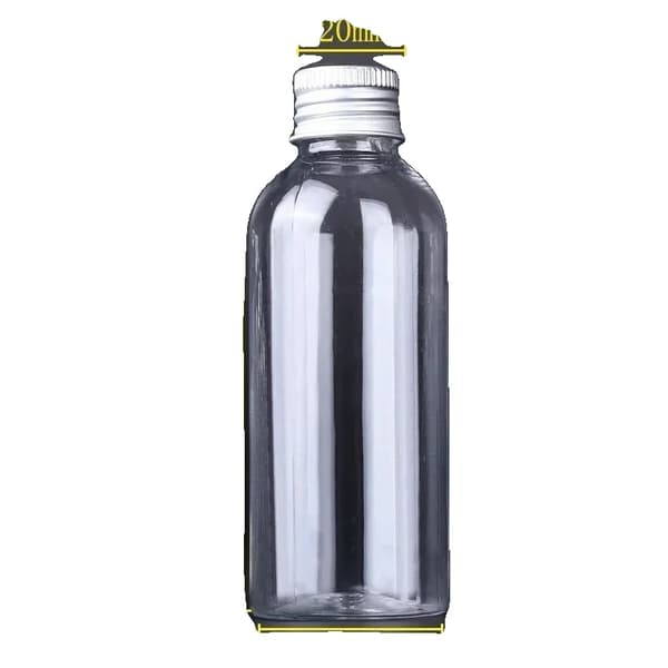 Mini Plastflaskset, Miljövänligt Material, Läcksäker Design,80mlX10Pcs, Guld aluminiumlock-a