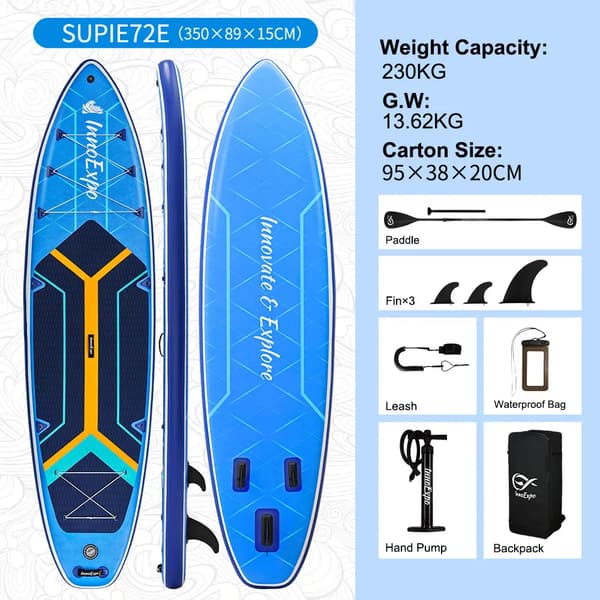 Stand Up Paddle Board, Letvægts, Holdbar Design,SUPIE72E
