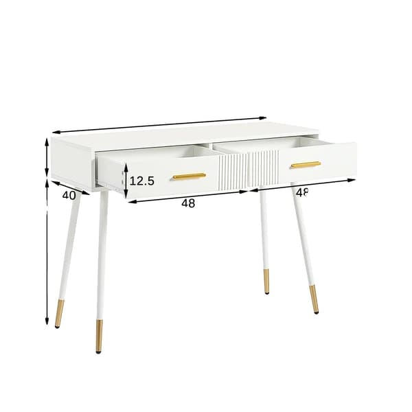 Makeupbord, 2 Skuffer, Robust Konstruktion,CQY-som billede