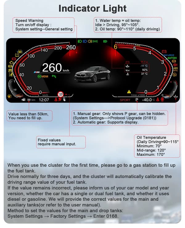 Digital Kluster, Trådlös Carplay, Realtidsnavigering,E87 Carplay