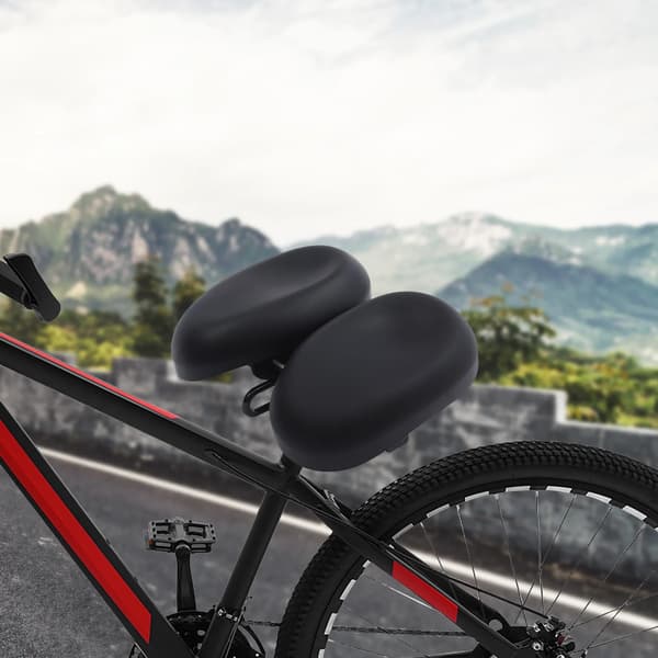 Cykelsæde, Ergonomisk Design, Stødabsorbering,sort