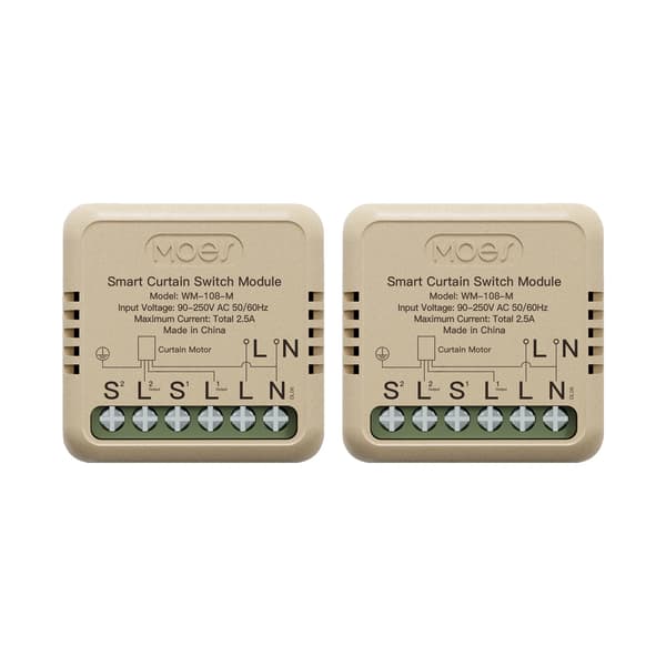 Smart Gardinswitch, Röststyrning, App-baserad Hantering,WiFi 2 PCS