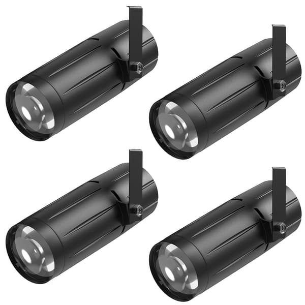Pinspot Lys, Justerbar Vinkel, Kompakt Design,4Pcs, EU Stik-a